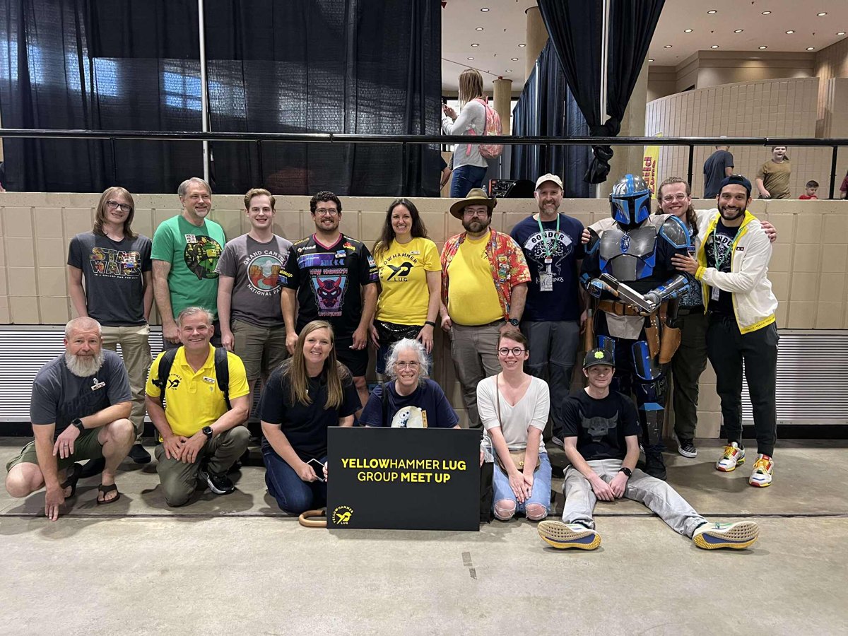 Club members together at a LEGO® event